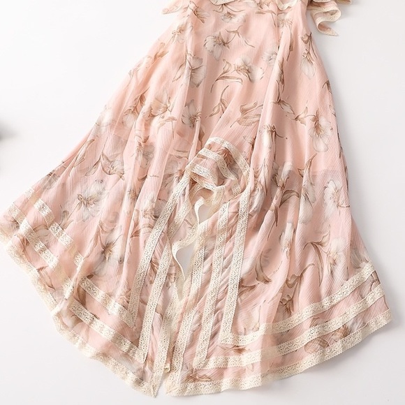 pink dress skirt for summer party - Picture 5 of 11